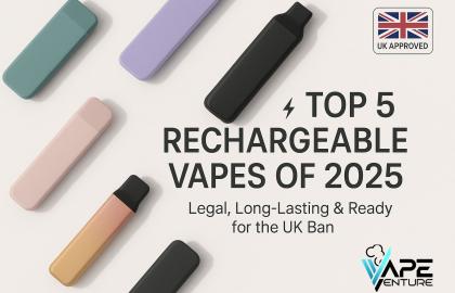 Top 5 Rechargeable Disposable Vapes in 2025 (UK Edition)