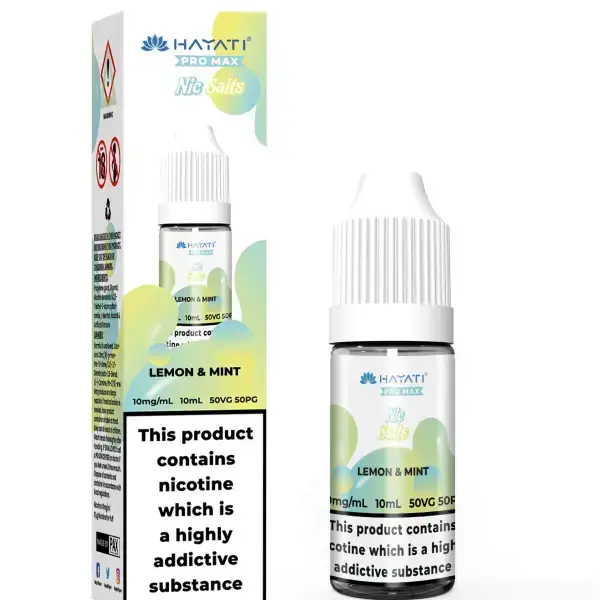 Lemon Mint Nic Salt E-Liquid by Hayati Crystal Pro Max 10ml