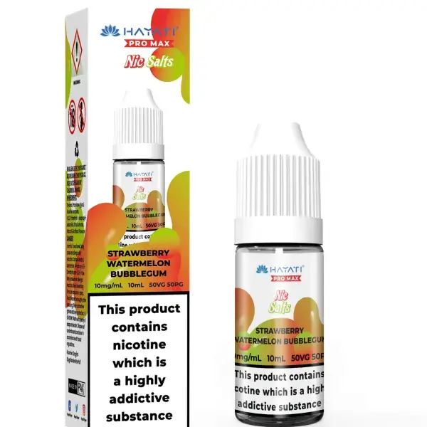 Strawberry Watermelon Bubblegum Nic Salt E-Liquid by Hayati Crystal Pro Max 10ml