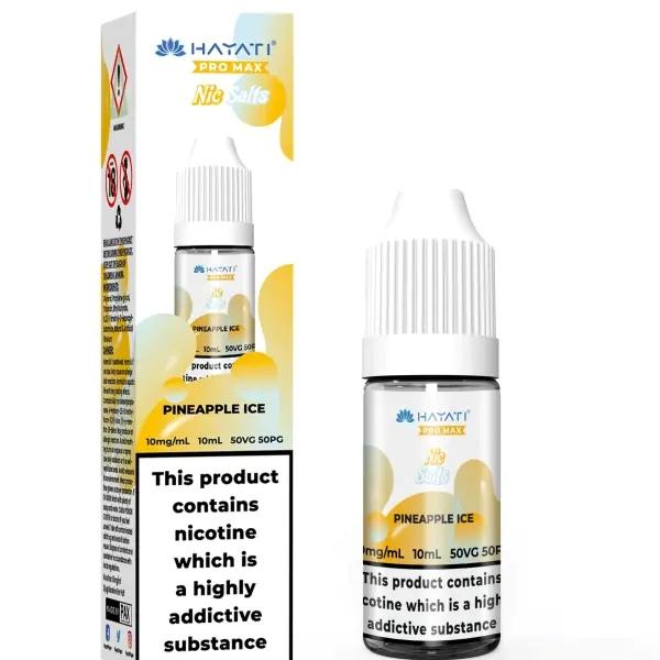 Pineapple Ice Nic Salt E-Liquid by Hayati Crystal Pro Max 10ml