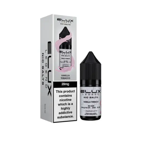 Vanilla Tobacco 10ml Nic Salt E-Liquid by Elux Legend