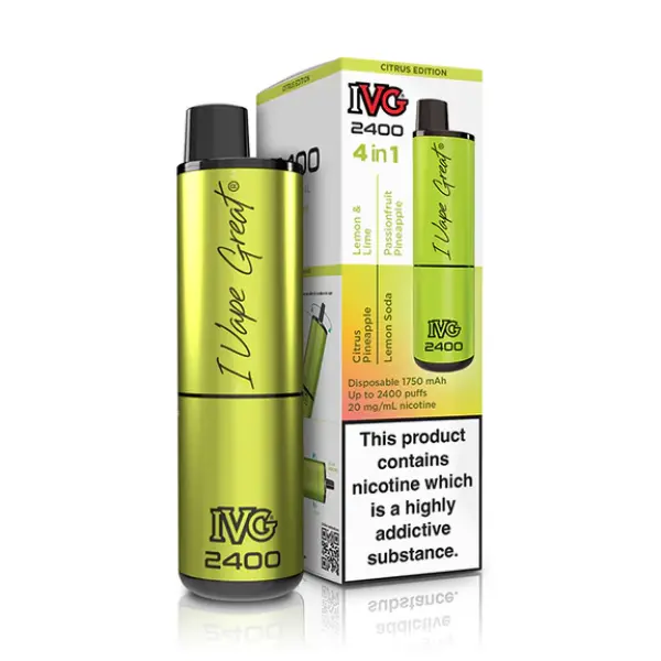IVG 2400 Bar 4 in 1 Disposable Vape Kit