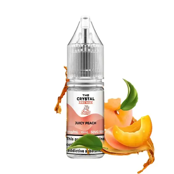 Juicy Peach Nic Salt E-liquid by Hayati Crystal Pro Max 10ml