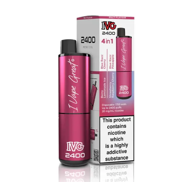 IVG 2400 Bar 4 in 1 Disposable Vape Kit