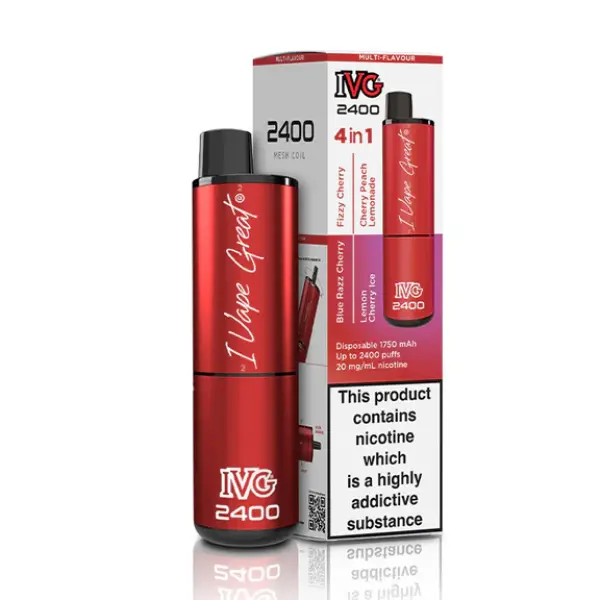 IVG 2400 Bar 4 in 1 Disposable Vape Kit