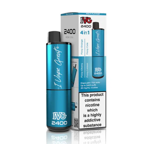 IVG 2400 Bar 4 in 1 Disposable Vape Kit