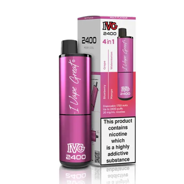 IVG 2400 Bar 4 in 1 Disposable Vape Kit