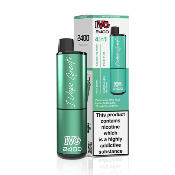 IVG 2400 Bar 4 in 1 Disposable Vape Kit