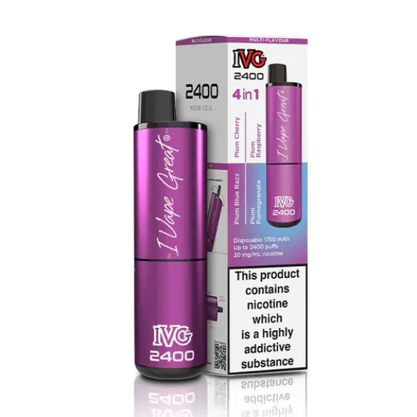 IVG 2400 Bar 4 in 1 Disposable Vape Kit