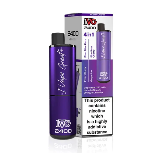 IVG 2400 Bar 4 in 1 Disposable Vape Kit