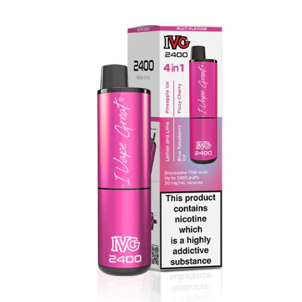 IVG 2400 Bar 4 in 1 Disposable Vape Kit