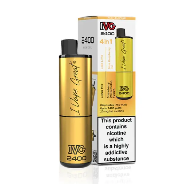 IVG 2400 Bar 4 in 1 Disposable Vape Kit
