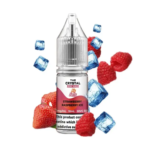 The Crystal Pro Max Nic Salts – Strawberry Raspberry Ice – 10ml
