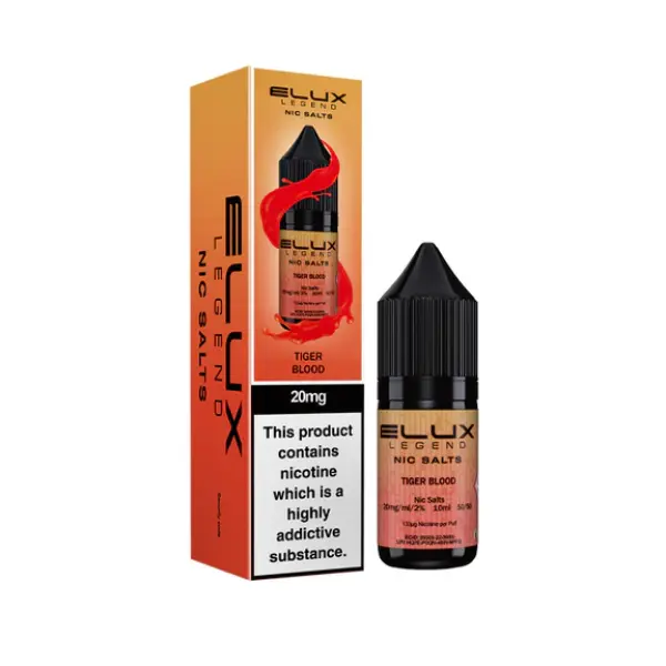 Tiger Blood 10ml Nic Salt E-Liquid by Elux Legend